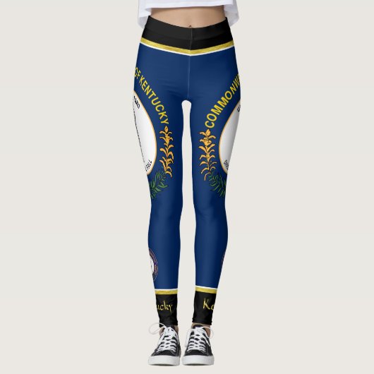 Kentucky-Flagge Leggings (Vorderseite)