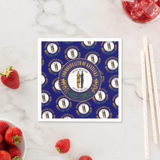 Kentucky-Flagge & Siegel, Kentucky Serviette (Beispiel)