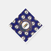 Kentucky-Flagge & Siegel, Kentucky Serviette (Ecke)