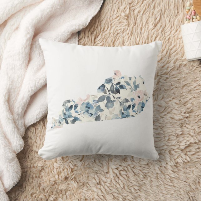 Kentucky Floral Print Pillow Kissen (Decke)
