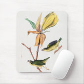 Kentucky Fly fing Warbler Birds Illustration Mousepad (Mit Mouse)