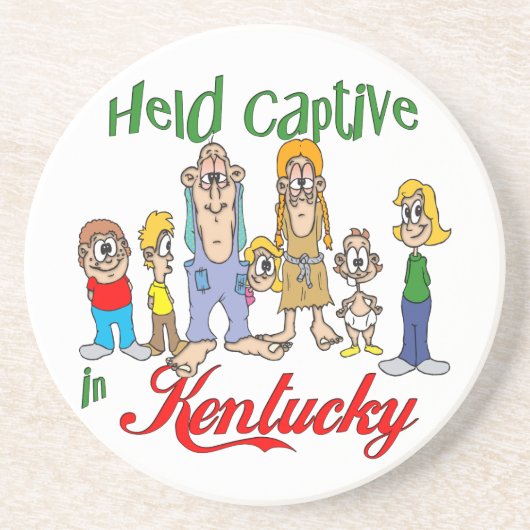 Kentucky Funny Trailer Park Sandstone Untersetzer (Vorne)