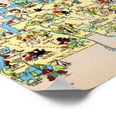 Kentucky Funny Vintage Karte Poster (Ecke)