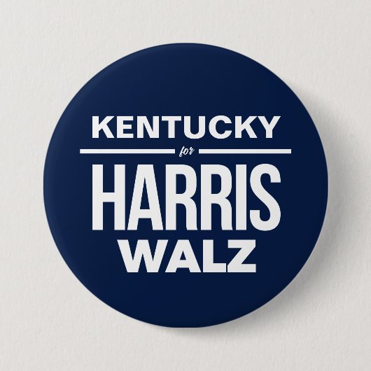 Kentucky für Harris Walz Button (Vorderseite)