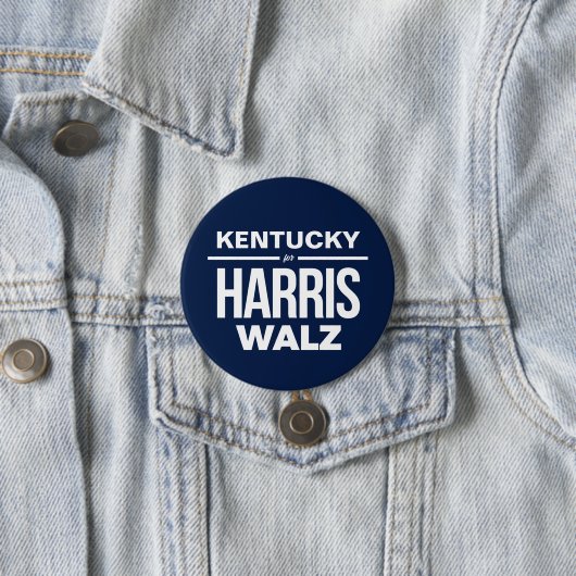 Kentucky für Harris Walz Button (Beispiel)