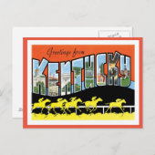 Kentucky Greetings von US-Staaten Postkarte (Vorne/Hinten)