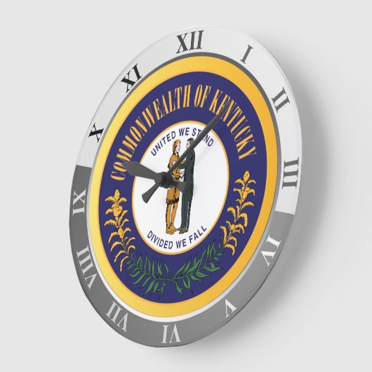 Kentucky Große Wanduhr (Winkel)