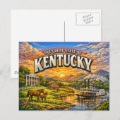 Kentucky Grußkarte Postkarte (Vorne/Hinten)