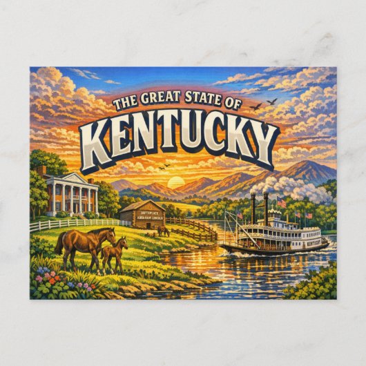Kentucky Grußkarte Postkarte (Vorderseite)