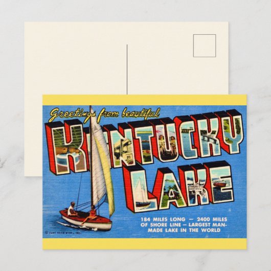 Kentucky Grußsee Postkarte (Vorne/Hinten)