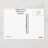 Kentucky, Halfway House, Williamstown Postkarte (Rückseite)