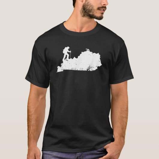 Kentucky Hiker Shirt Liebe Wandern (Vorderseite)