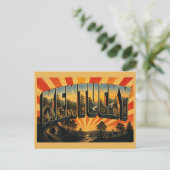 Kentucky Höhlen Wälder Flusstäler Kunst Postkarte (Stehend Vorderseite)
