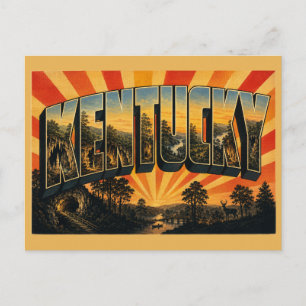 Kentucky Höhlen Wälder Flusstäler Kunst Postkarte