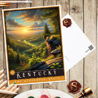 Kentucky | Hyper-Realistisches Staat Postkarte