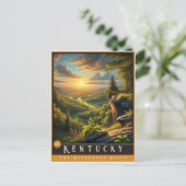 Kentucky | Hyper-Realistisches Staat Postkarte (Stehend Vorderseite)