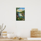 Kentucky Illustrations Reise Kunst Vintage Poster (Küche)