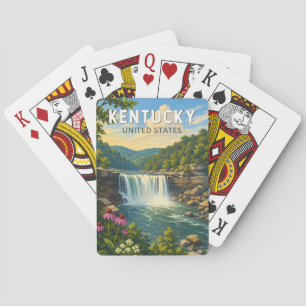 Kentucky Illustrations Reise Kunst Vintage Spielkarten