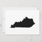 Kentucky in Schwarz und Weiß Einladung (Vorderseite)