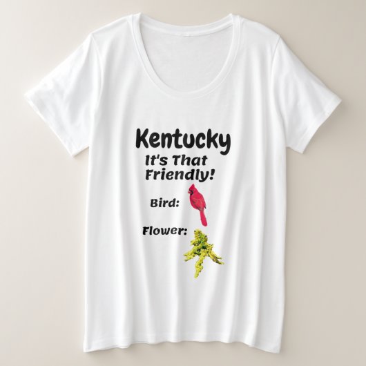 Kentucky ist so freundlich große größe T-Shirt (Design vorne)