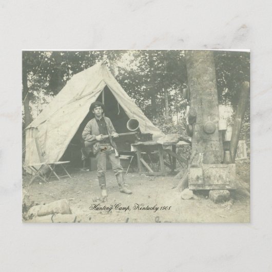 Kentucky Jagdlager 1908 Postkarte (Vorderseite)