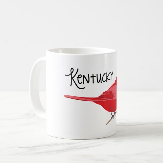 Kentucky-Kardinal Kaffeetasse (Vorderseite Links)