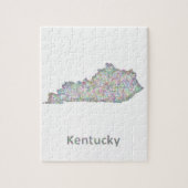 Kentucky-Karte Puzzle (Vertikal)