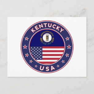 Kentucky, Kentucky, Kentucky, Kentucky-Aufkleber, Postkarte