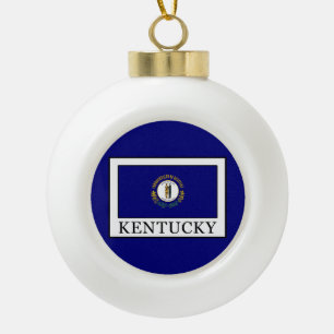 Kentucky Keramik Kugel-Ornament