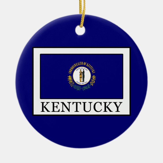 Kentucky Keramik Ornament (Vorne)