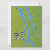 Kentucky Lake USA Karte (Rückseite)
