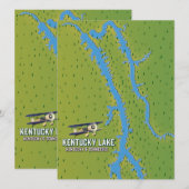 Kentucky Lake USA Karte (Vorne/Hinten)