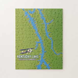 Kentucky Lake USA Karte Puzzle