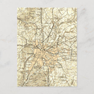 Kentucky Louisville Vintage Karte