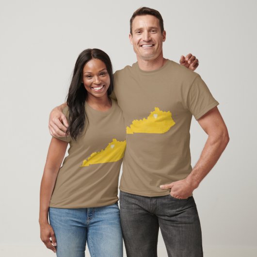 Kentucky Love in Yellow Oversized T-Shirt (Unisex)