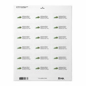 Kentucky Map Address Label Adressaufkleber (Vorne)