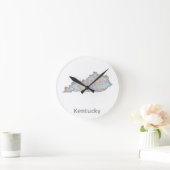 Kentucky Map Runde Wanduhr (Zuhause)