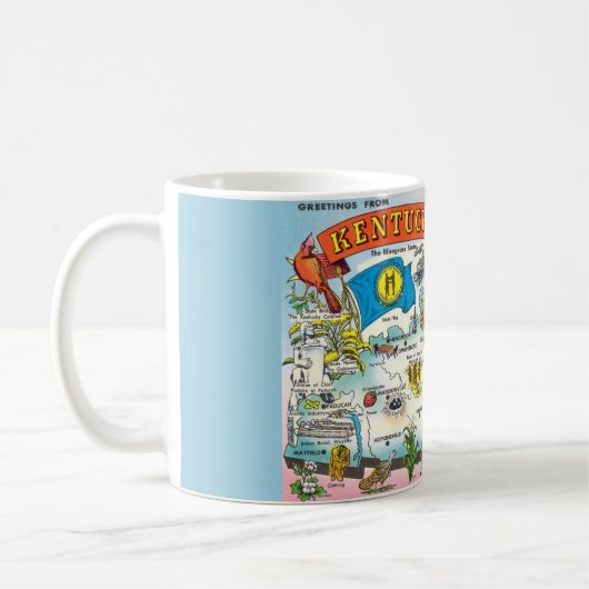 Kentucky Map Tasse (Links)