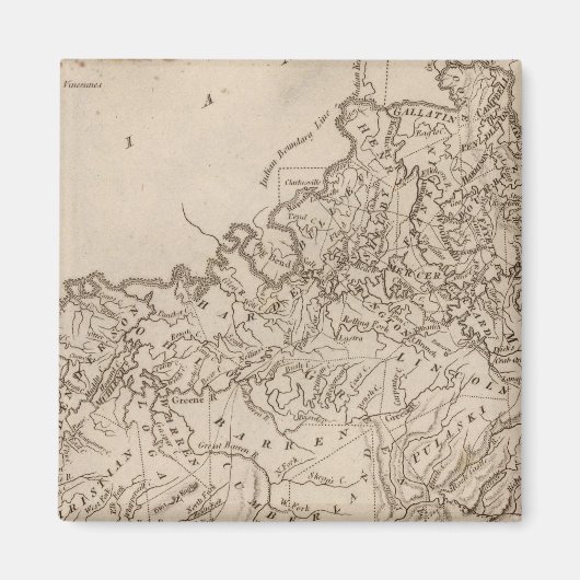 Kentucky Map von Arrowsmith Magnet (Vorne)