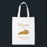 Kentucky Map Wedding Welcome Bag, Gold Tote Bag Wiederverwendbare Einkaufstasche<br><div class="desc">Hochzeitswochenende Begrüßungsgeschenktasche für Gäste,  die außerhalb der Stadt wohnen,  um Ihre Hochzeit zu feiern,  mit dem Bild von Kentucky,  mit dem Herzen,  das Sie an der genauen Stelle platzieren können. Fülle die Tasche mit deinen Lieblingsgoodies.</div>