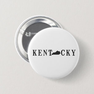 Kentucky Name mit Staat-geformter Letter Button