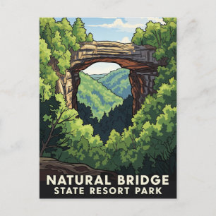 Kentucky Natural Bridge Staat Resort Park Travel Postkarte