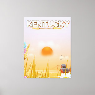 Kentucky Niedlich Farm travel poster Leinwanddruck