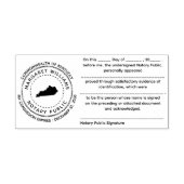 Kentucky Notary Public Recognition Briefmarke Permastempel (Design)