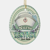 Kentucky Nurse Keramik Ornament (Rechts)