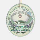 Kentucky Nurse Keramik Ornament (Links)