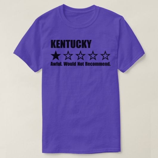 Kentucky One Review TShirt (Design vorne)