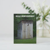 KENTUCKY OUTHOUSE FOTOGRAFIE Postkarte (Stehend Vorderseite)