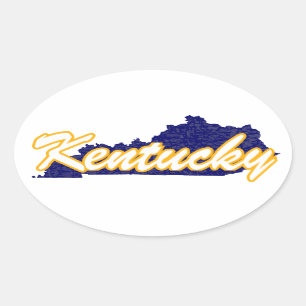 Kentucky Ovaler Aufkleber