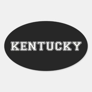 Kentucky Ovaler Aufkleber